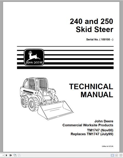 2001 john deere 250 skid steer|john deere 250 service manual.